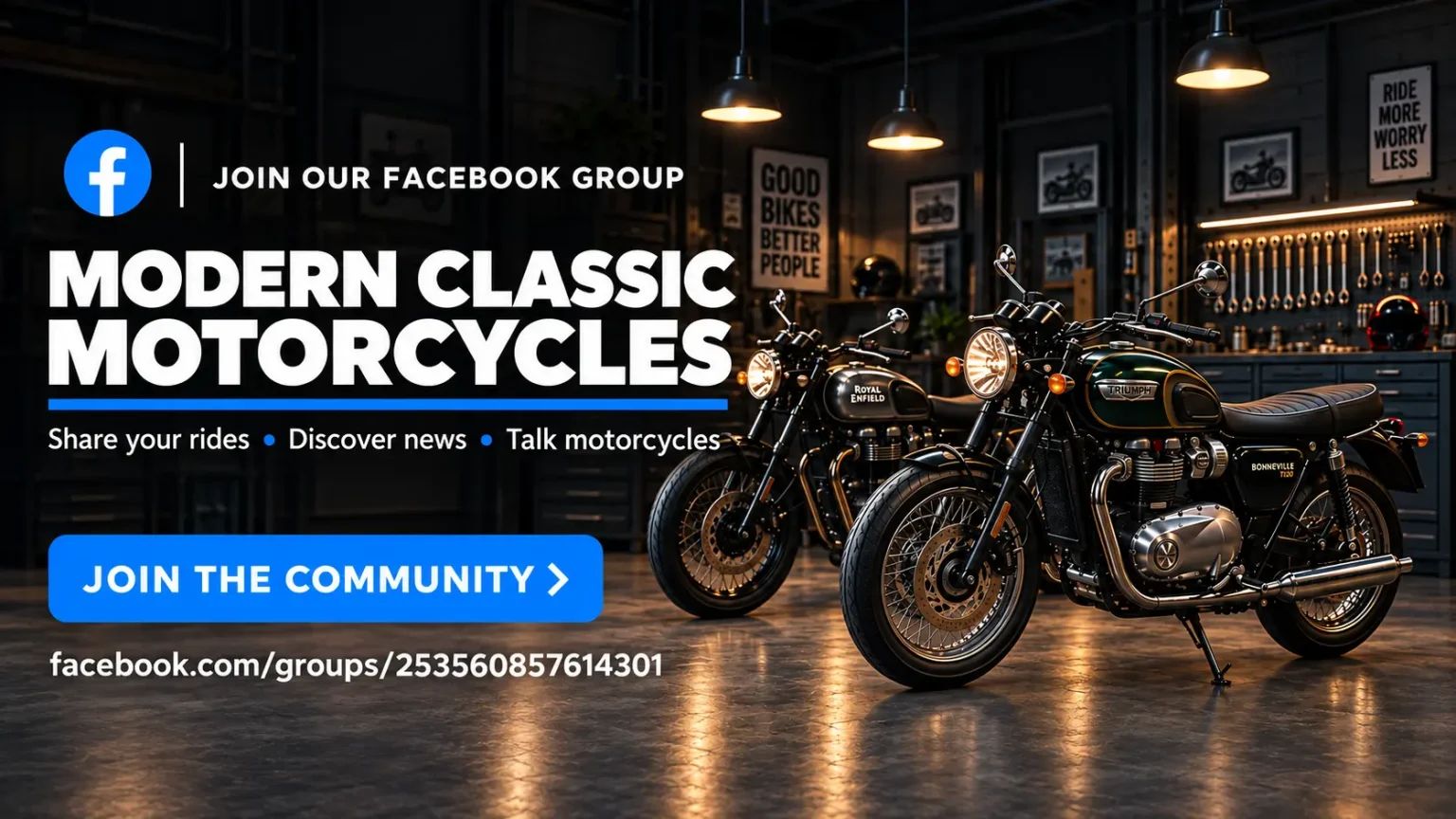 Join Our Modern Classic Motorcycles Facebook Group